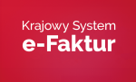 Plansza z napisem Krajowy System e-Faktur